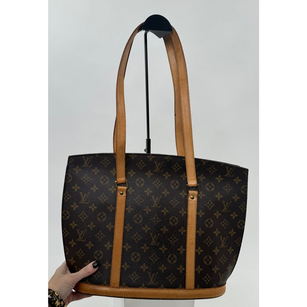Louis Vuitton Brown Coated Canvas Monogram Babylone Zip Top Handle Bag