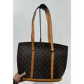 Louis Vuitton Brown Coated Canvas Monogram Babylone Zip Top Handle Bag
