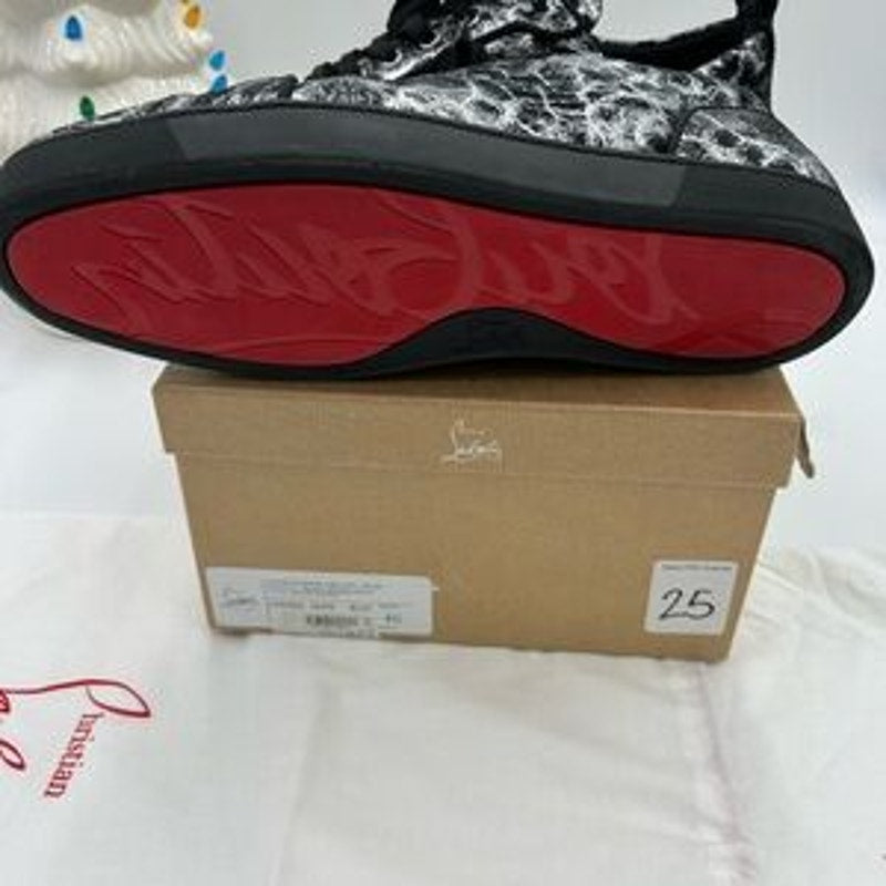 Men's Christian Louboutin, Louis Jr, orlato flat sneakers size 46 made in Italy