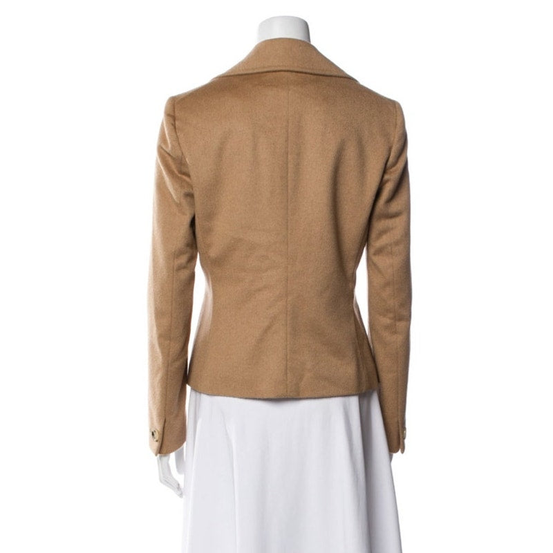 Women's Max Mara Neutral Camel Hair Blazer Jacket Size M / US 8