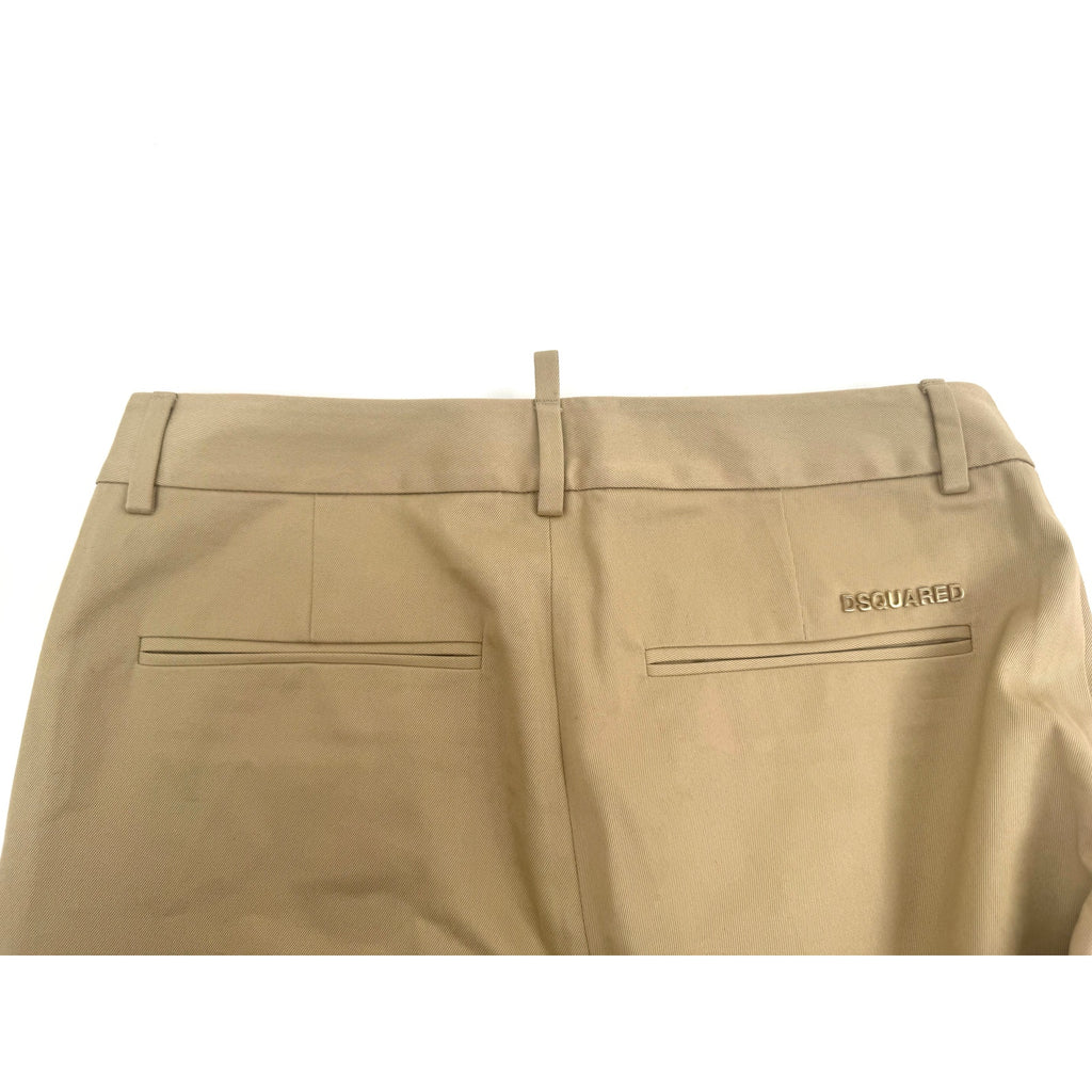DSQUARED2 NWT Khaki 100% Cotton Pants Size 40 Made in Italy
