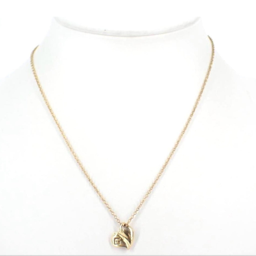 Givenchy Gold plated Vintage Heart w/G Necklace
Completely adorable!!