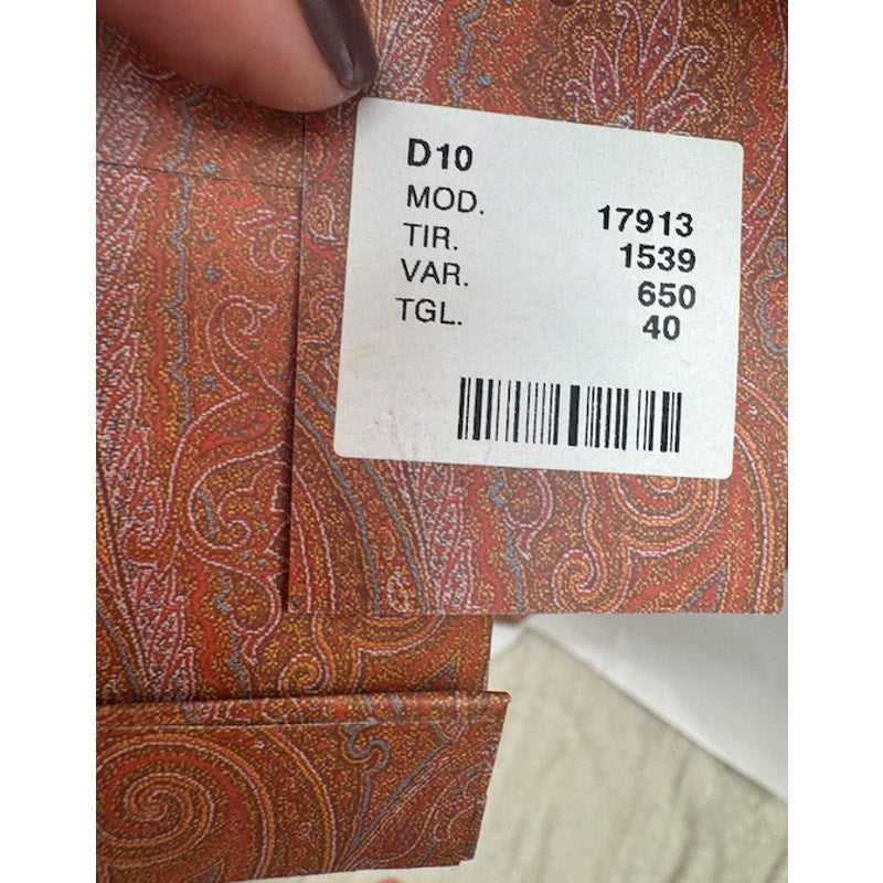 Etro NWT Women's Silk Trouser Pants Size 40 Made in Italy