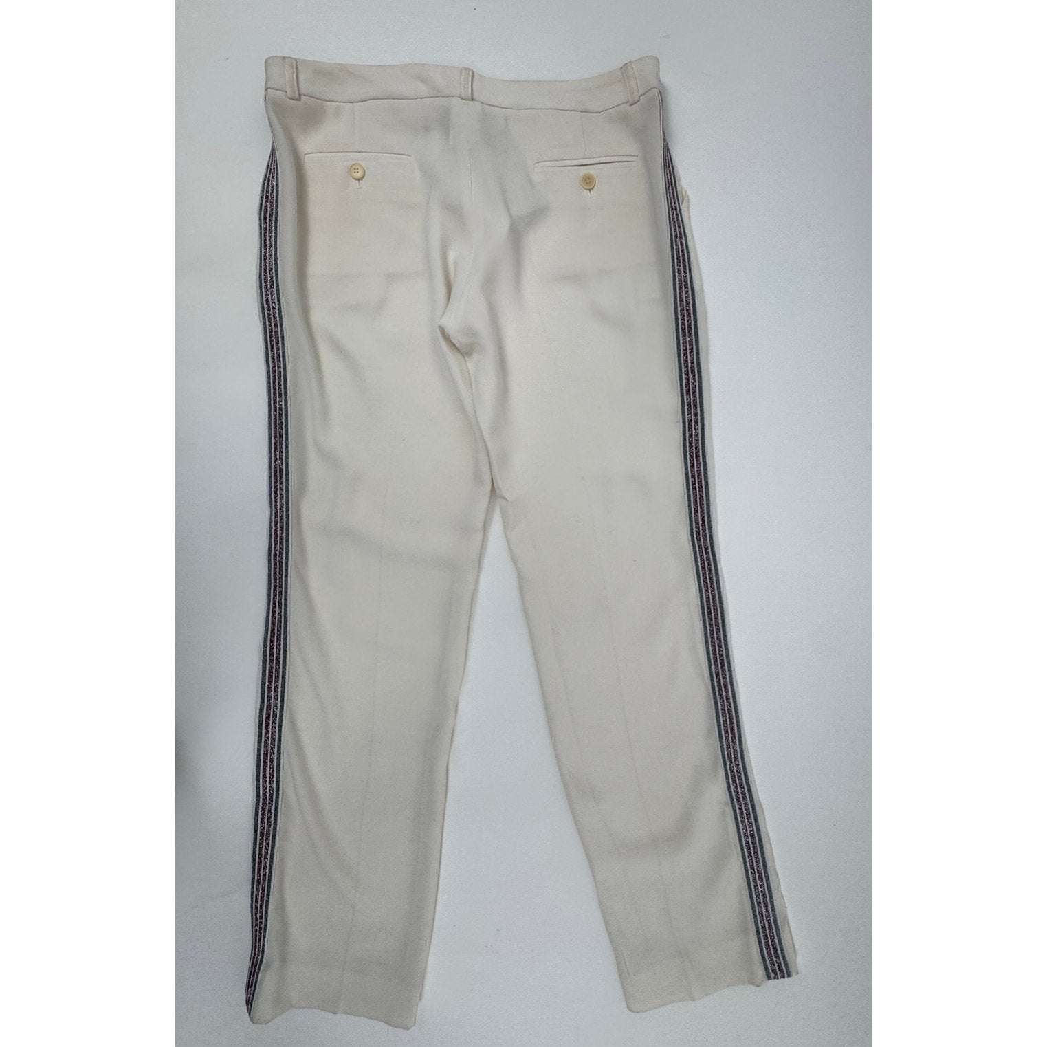 IRO NWT Women’s Ecru Jaxon Side Detail Trousers Size 1