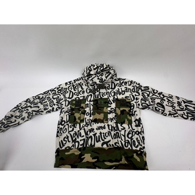 Men's Dolce & Gabbana NWOT Camouflage Print Inserts Hoodie Size L