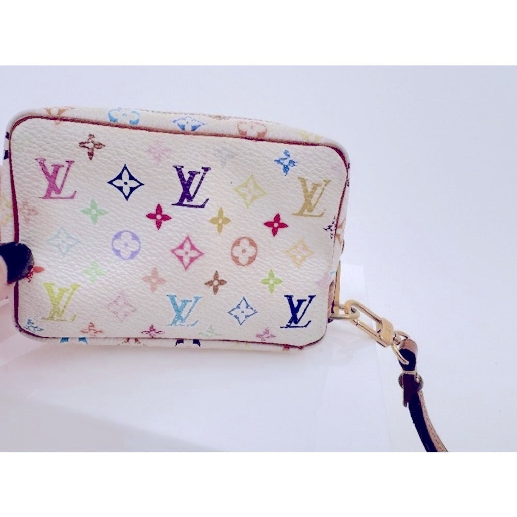 Louis Vuitton Takashi Murakami Monogram Multicolore Trousse Wapity Clutc…