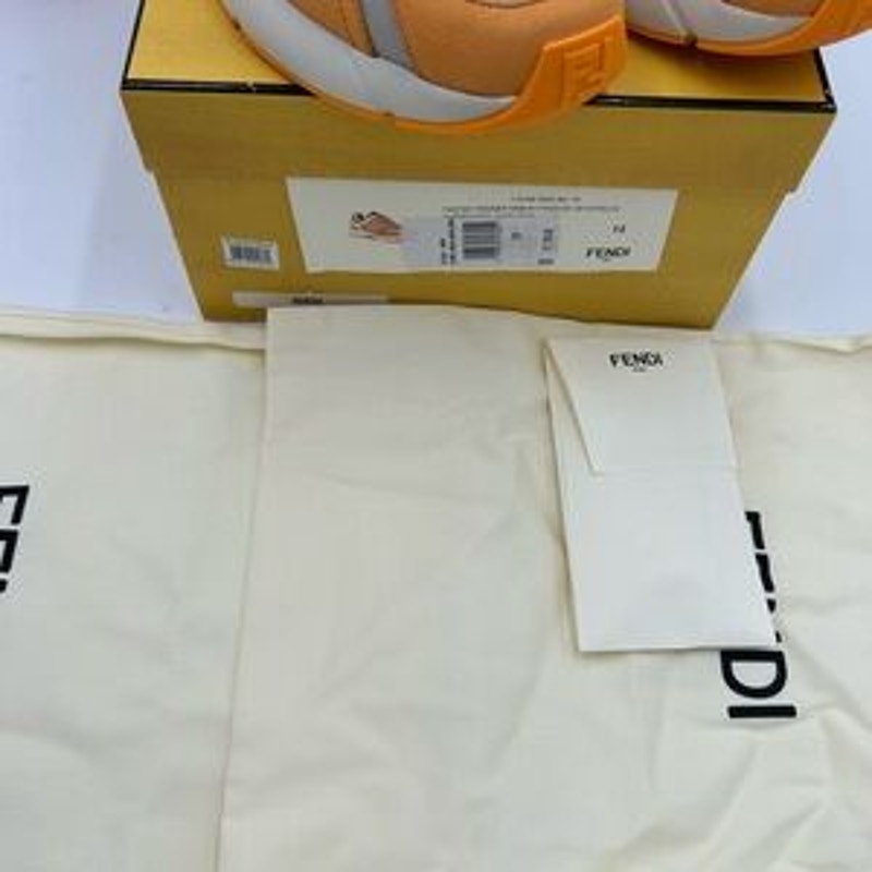 Fendi Men's FF logo textile runner sneakers size 12 made in Italy