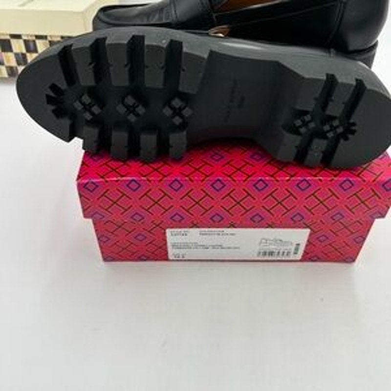 Women's Tory Burch Everly chunky leather loafers size 10.5 US