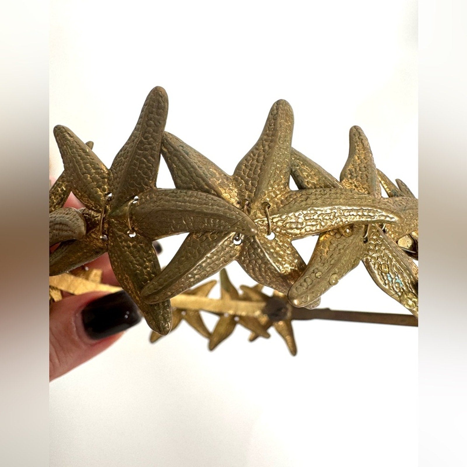 Eugenia Kim RARE HAND CAST bronze STARFISH headband bought at Henri Bendel, NYC