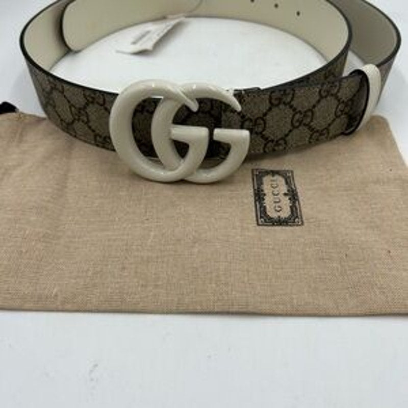 Men's Gucci GG Supreme, Marmont, leather belt size 44 inches/110 cm made Italy