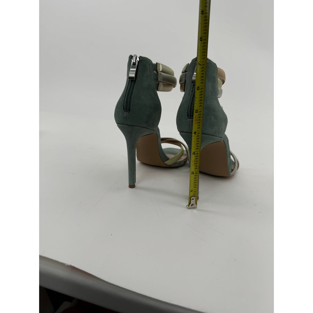 Charles David Women's Blue Electra Sandals Stiletto Suede Heels Size 8.5M