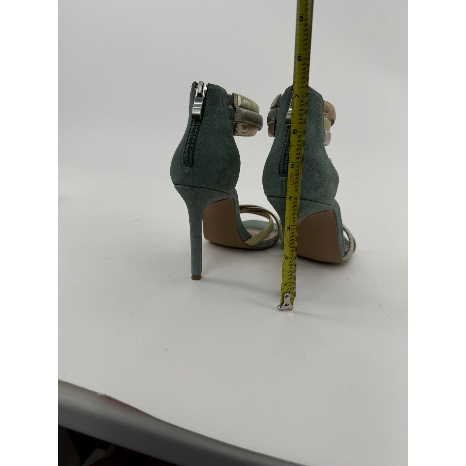 Charles David Women's Blue Electra Sandals Stiletto Suede Heels Size 8.5M