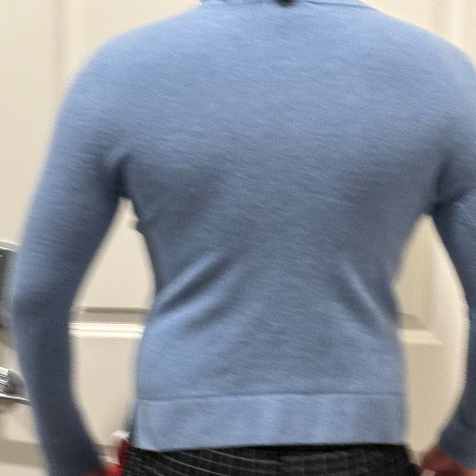 Kate Spade NWT’s Heather Blue with White polar bear wool sweater L women M Men