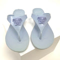 Versace NWOT Blue Rubber Medusa Flip Flop Thong Sandals – Size EU 37 / US 7