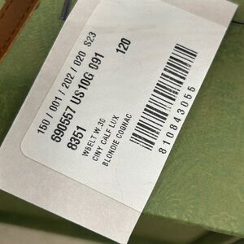 Men's Gucci, Blondie interlocking G leather belt size 120 cm/48 inches Italy