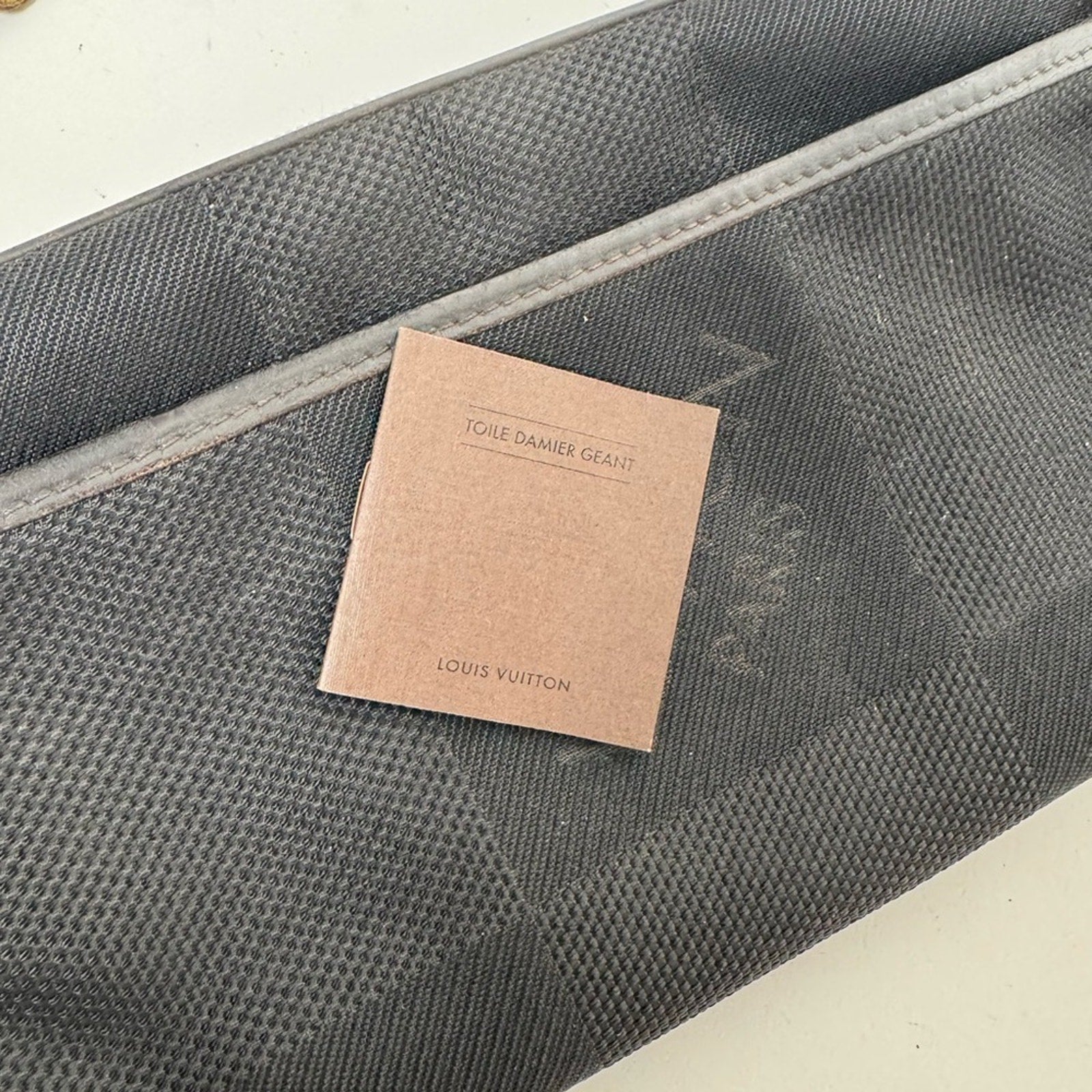 LV Black Damier Ebene Geronimos Cross Body Fanny Pack Bum Bag- READ DESCRIPTION