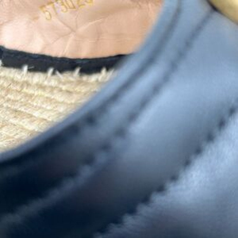 Women's Gucci GG Marmont ankle tie, wedge espadrilles size 40.5 made in Spain