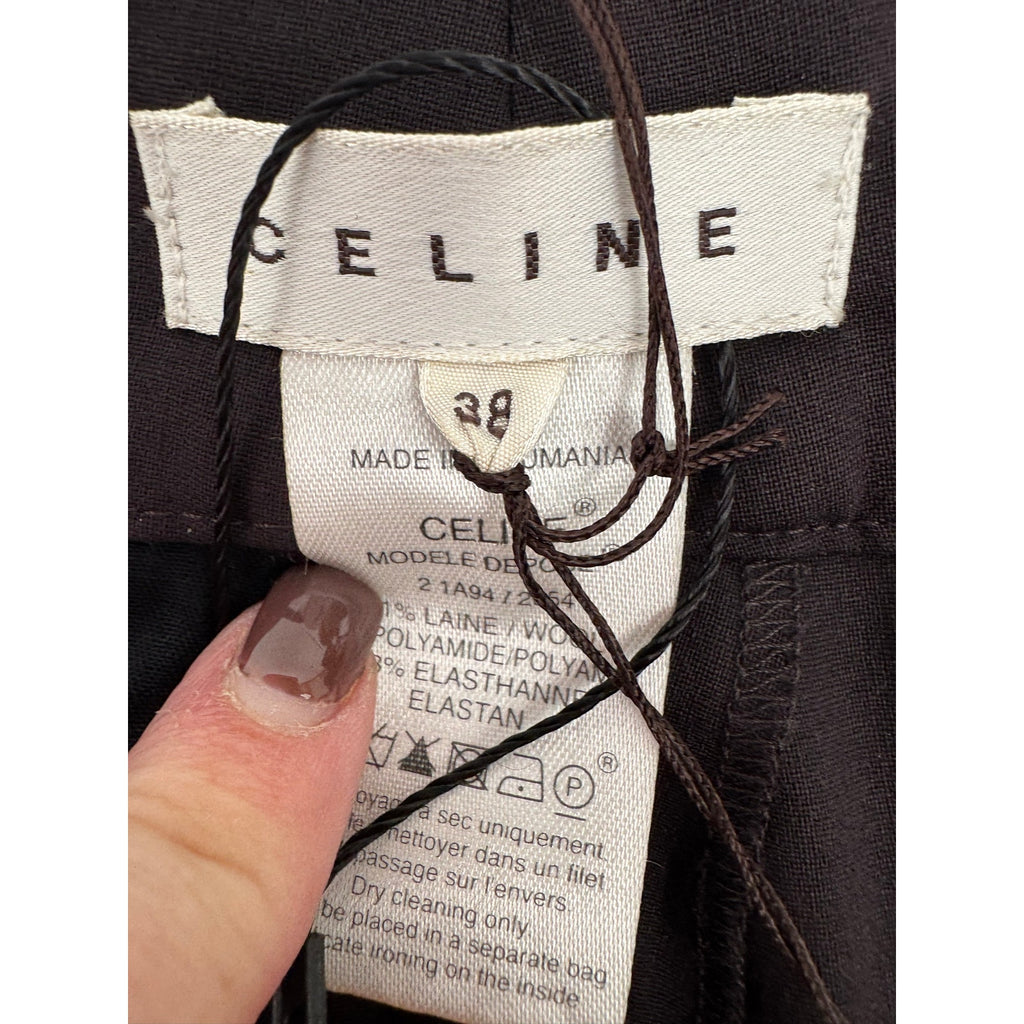 Celine NWT Brown Wool Blend Dress Pants – Size FR 38 / M