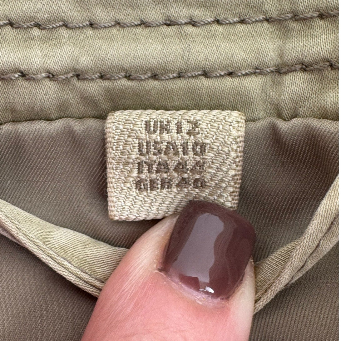 Burberry Brit Women's Khaki Olive-Tone Jacket – Size US 10 (Fits Medium)