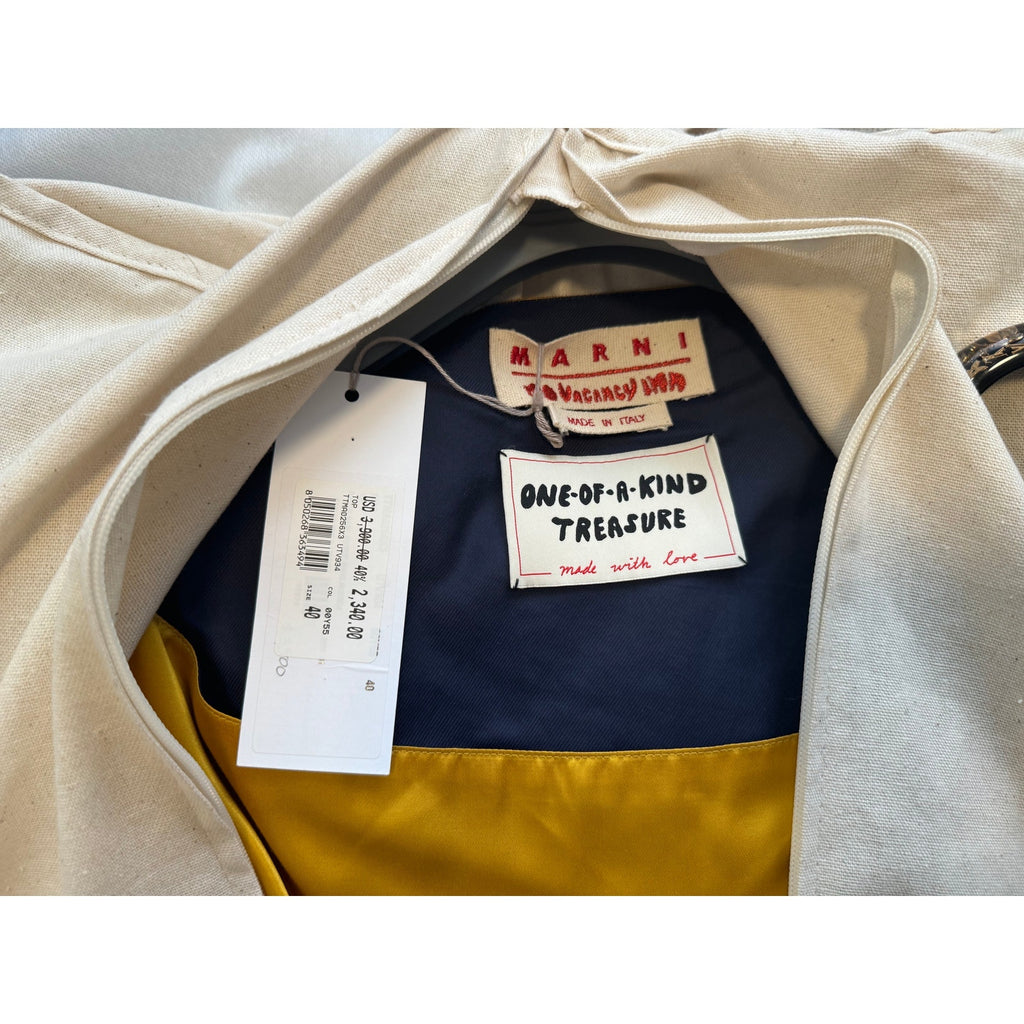 MARNI One Of A Kind Treasure, Cape is the No Vacancy Inn/Marni Collab. Feature