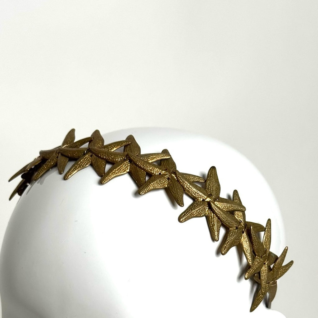 Eugenia Kim RARE HAND CAST bronze STARFISH headband bought at Henri Bendel, NYC