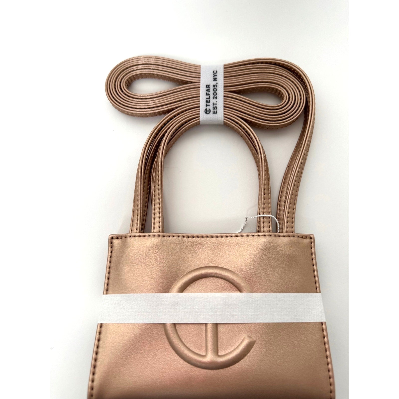 Telfar NWT Rose Gold Giftable Small Shopper Bag