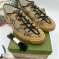 Gucci Beige and Brown low top sneakers size 13 made in Spain
