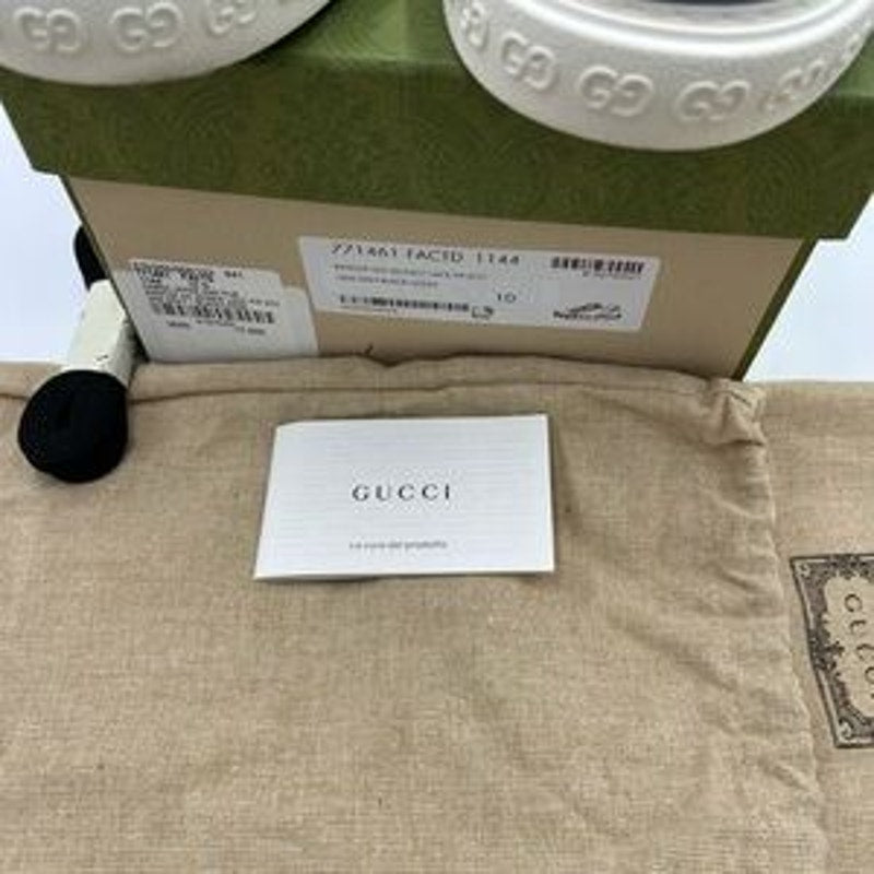 Men's Gucci tennis 1977 GG monogram sneakers size 10 made in Italy