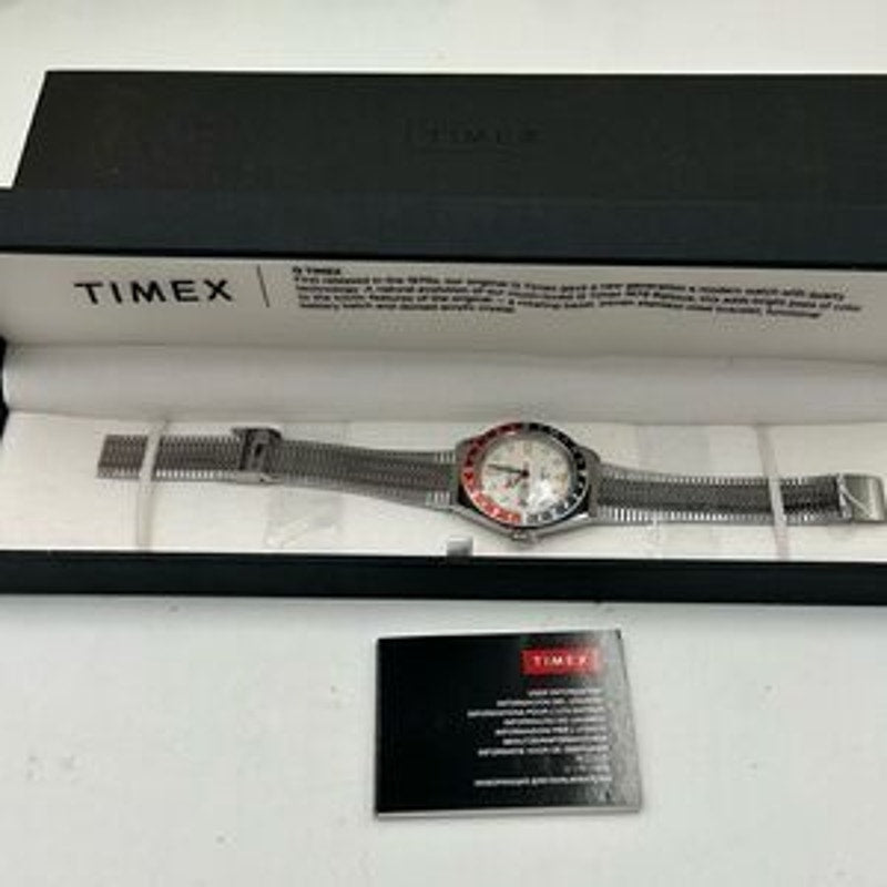 Men’s Timex Q re-issue stainless steel quartz watch 38mm