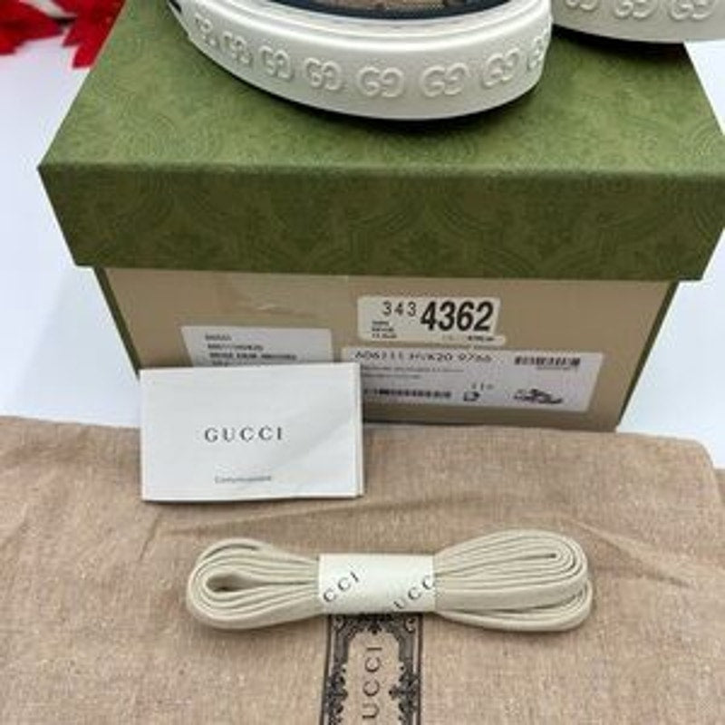 Gucci tennis 1977 low top GG canvas sneaker sized 11.5 fits 12 US made in Italy