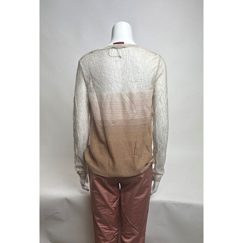 Missoni NWOT Metallic Long Sleeve V-Neck Blouse Size XS