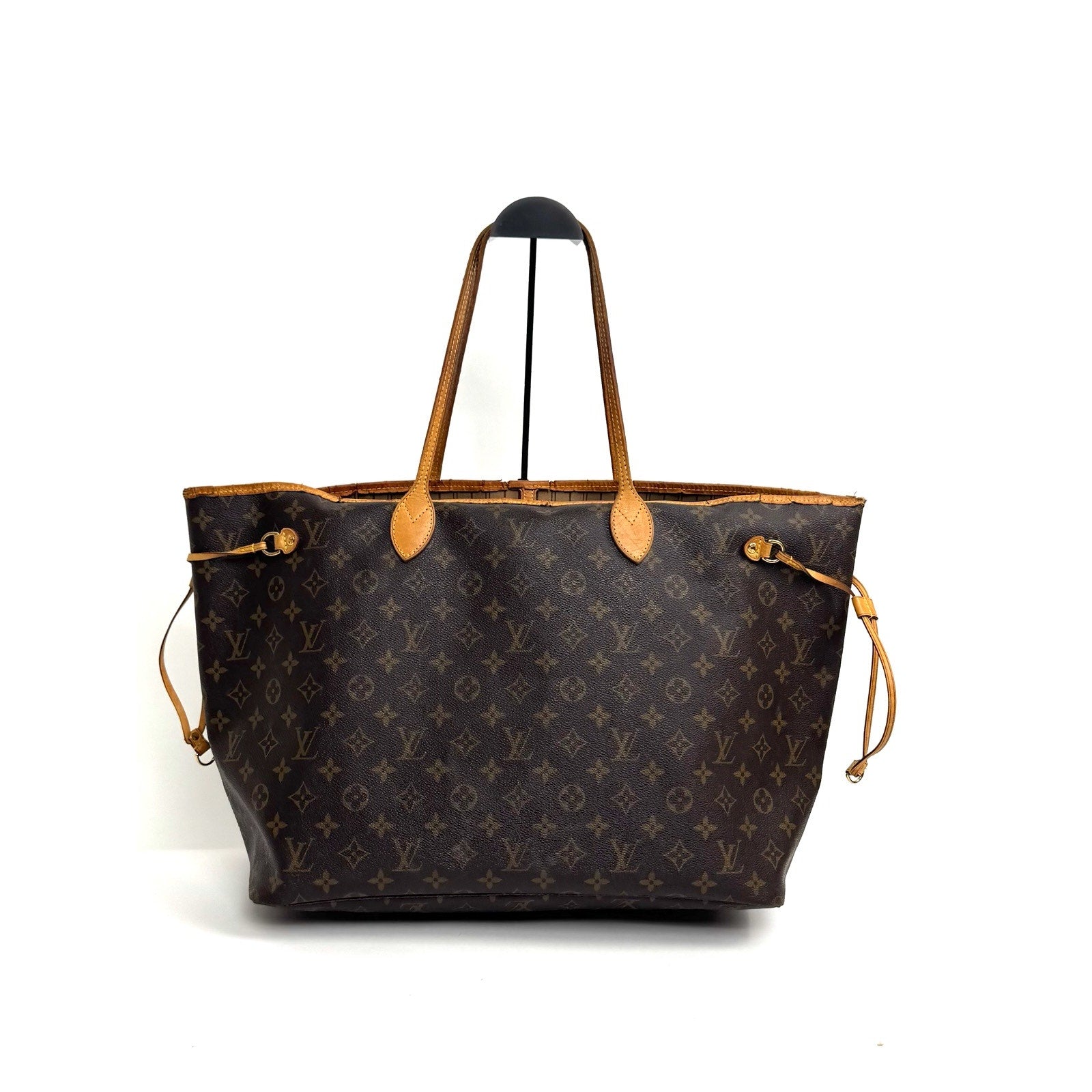 Louis Vuitton Vintage LV Monogram Neverfull GM Brown Coated Canvas Tote Bag