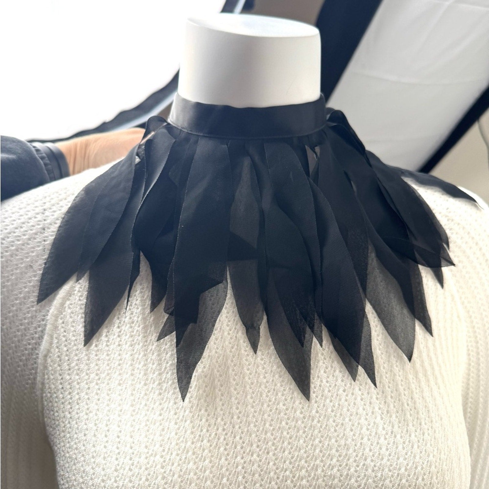 Woolford UNiQUE ribbon&chiffon tye accessory(2) upper thigh/necklace/belt/choker