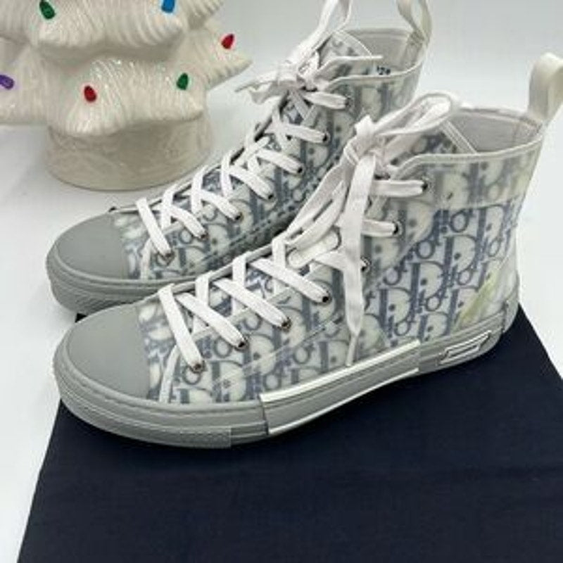 Men's Dior B 23 high top oblique sneakers size 44 made in Italy
