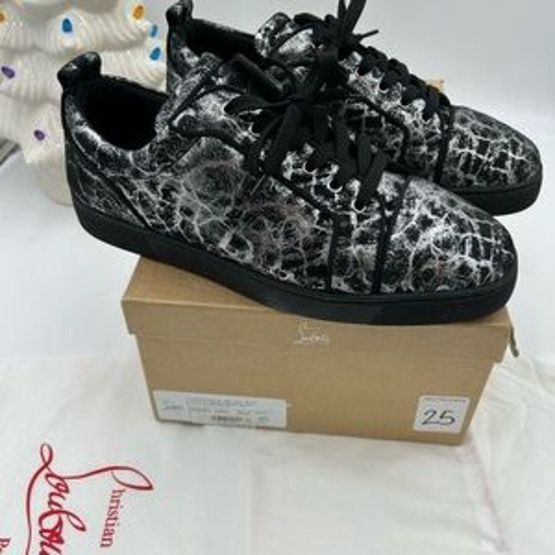 Men's Christian Louboutin, Louis Jr, orlato flat sneakers size 46 made in Italy