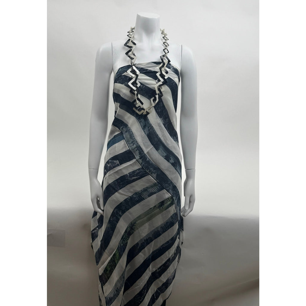Dries Van Noten Striped Patterned Wrap – Multi-Way Dress, Skirt, Top & Head Wrap
