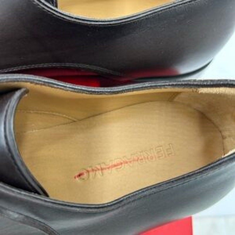 Men's Salvatore Ferragamo Fosco Leather Oxford's size 9E made in Italy