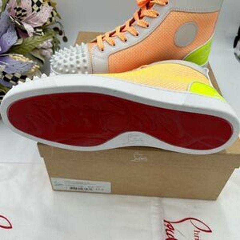 Men’s Christian Louboutin fun Lou spikes high tops size 43.5 made in Italy