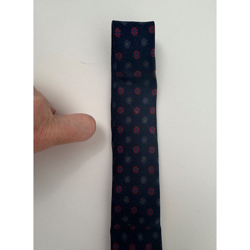 Kiton Napoli Men's Multicolor Floral 100% Silk Tie Made in Italy
