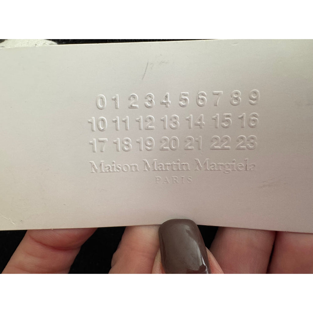 Mens Maison Margiela Wool Blend Leather Elbow Patch Crew Neck Sweatshirt Size 50