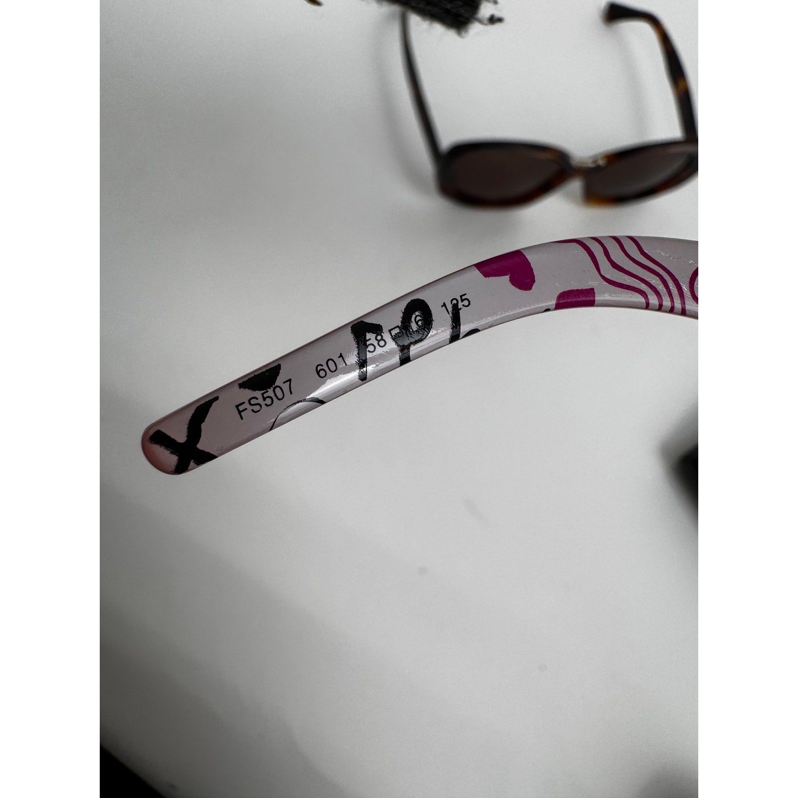 Women's Fendi NWT Pink With Graffiti Interior Sunglasses