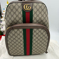Gucci Ophedia GG Supreme, canvas and leather backpack made in Italy NWT
