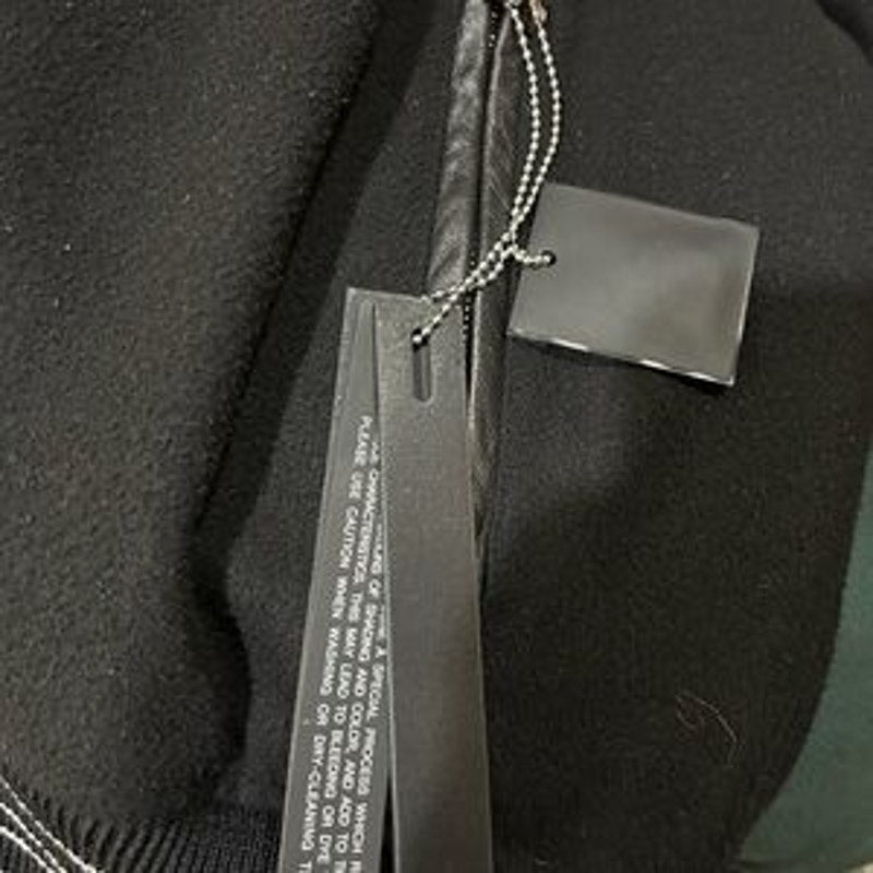 Men's Amiri bones wool black varsity jacket size 52/ extra large