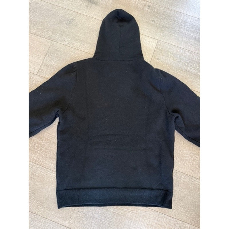 Men's Chrome Hearts Black Embroidered Sleeves 100% Cashmere Hoodie Size M