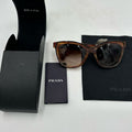 Women’s Prada retro tortoiseshell sunglasses made in Italy
