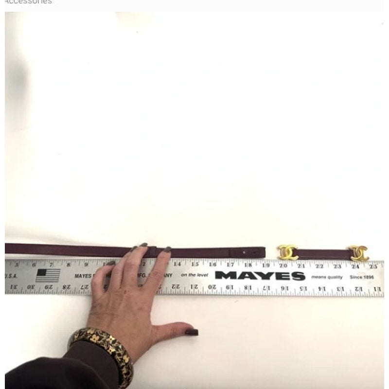 Chanel headband/wrap bracelet/choker/adjustable leather piece. Listing belt only