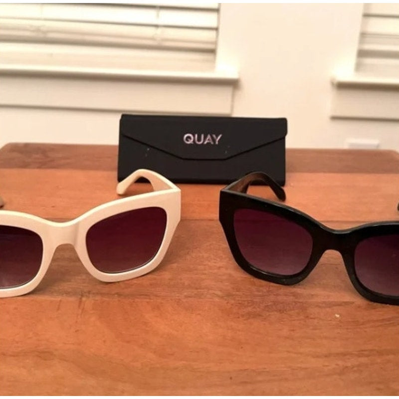 QUAY BY THE WAY sunglasses NWOT’s which are Sold Out This listing for black pair