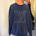 Men’s Louis Vuitton, LV stitch, embroidered sweatshirt size XXL made in Italy