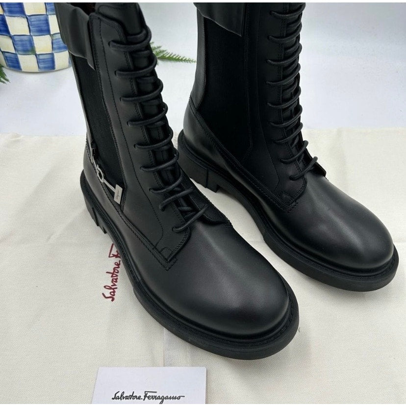 Men's Salvatore, Ferragamo, Iglesias, gancio Chelsea boots size 8.5 EE