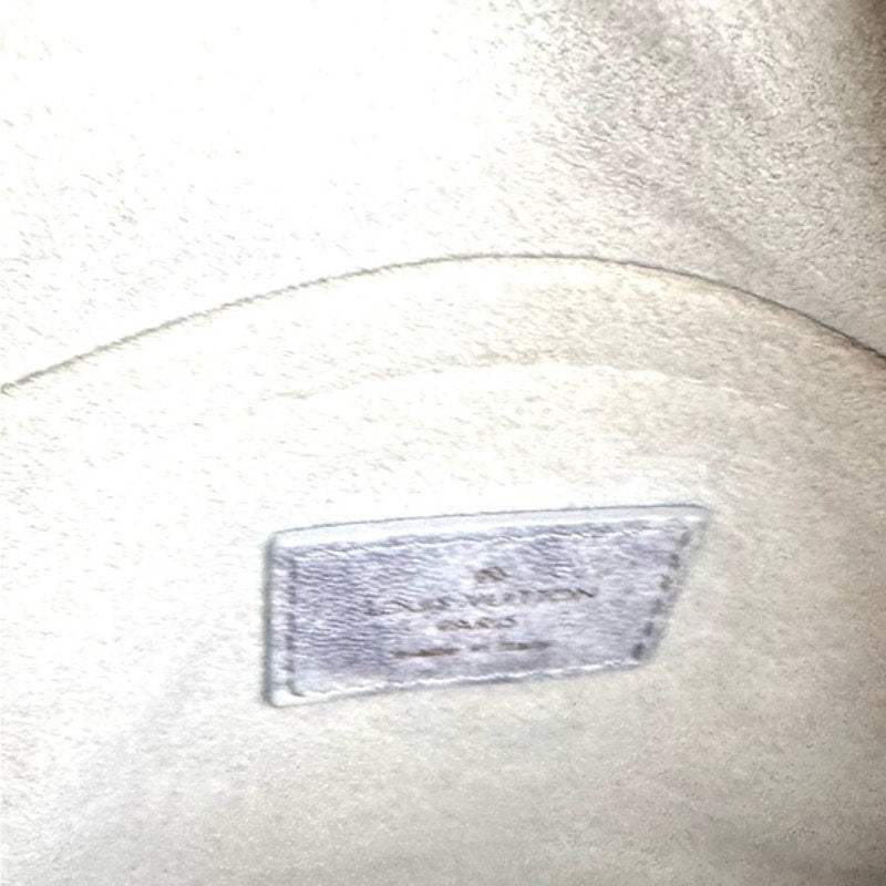 Louis Vuitton Runway..RARE Gray underarm top zip w/ruffle/plaque/twisted handle